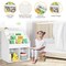 Costway Kids Wooden Bookshelf Bookcase Children Toy Storage Cabinet Organizer